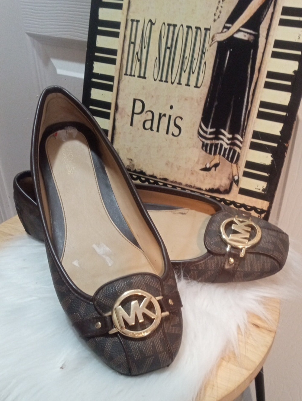 MICHAEL KORS SIGNATURE BALLET FLATS